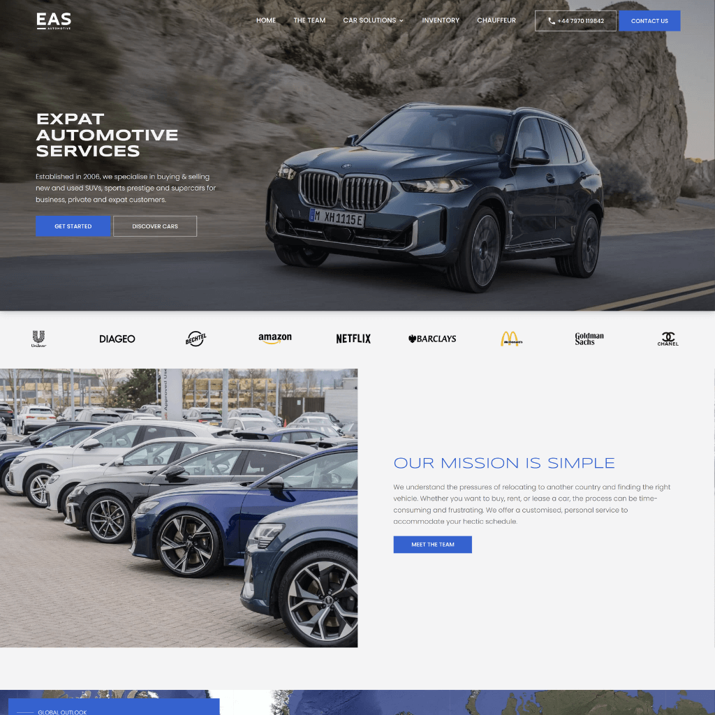 Expat Automotive Services Website